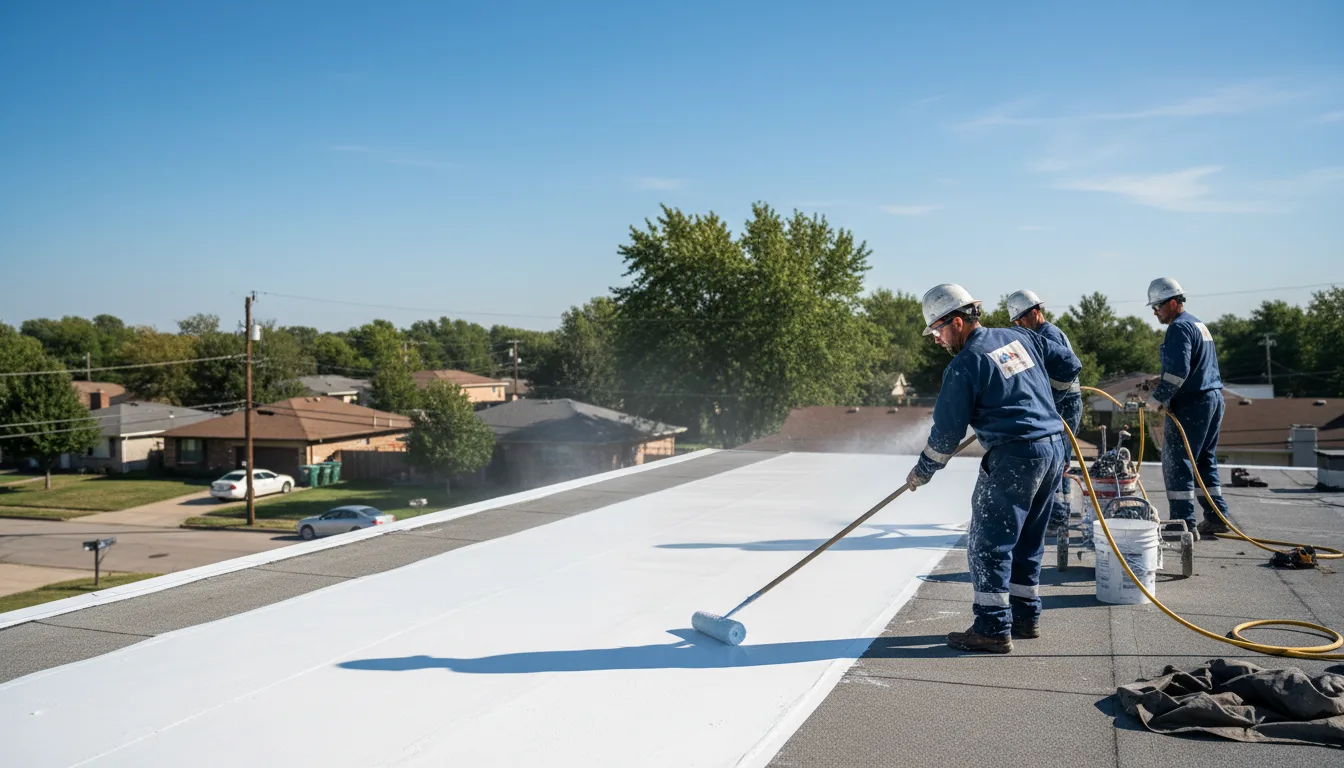 Commercial roof coating in Amalia, NM near me